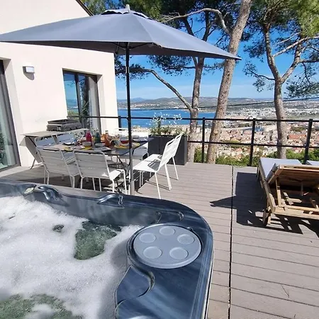 Villa Rouquier, Vue Panoramique, Et Port De Sete, Climatise, Jacuzzi *