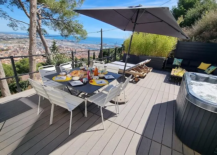 Rouquier, Vue Panoramique, Et Port De Sete, Climatise, Jacuzzi *