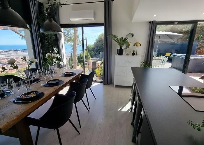 Villa Rouquier, Vue Panoramique, Et Port De Sete, Climatise, Jacuzzi
